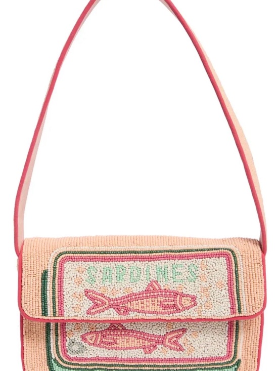 Sol And Mer Handbags - Sardines Beaded Pink Shoulder Bag